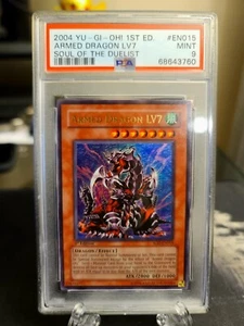 Yu-Gi-Oh! 2004 1st Edition Armed Dragon LV7 SOD-EN015 PSA 9 MINT - Bild 1 von 2