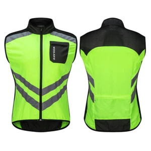 WOSAWE Men's Cycling Vest MTB Road Bike Reflective Jacket Bicycle Sports Gilet - Picture 1 of 15