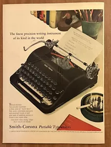 1948 Smith-Corona Portable Typewriters Precision Writing Cigarette 40s Print Ad - Bild 1 von 2