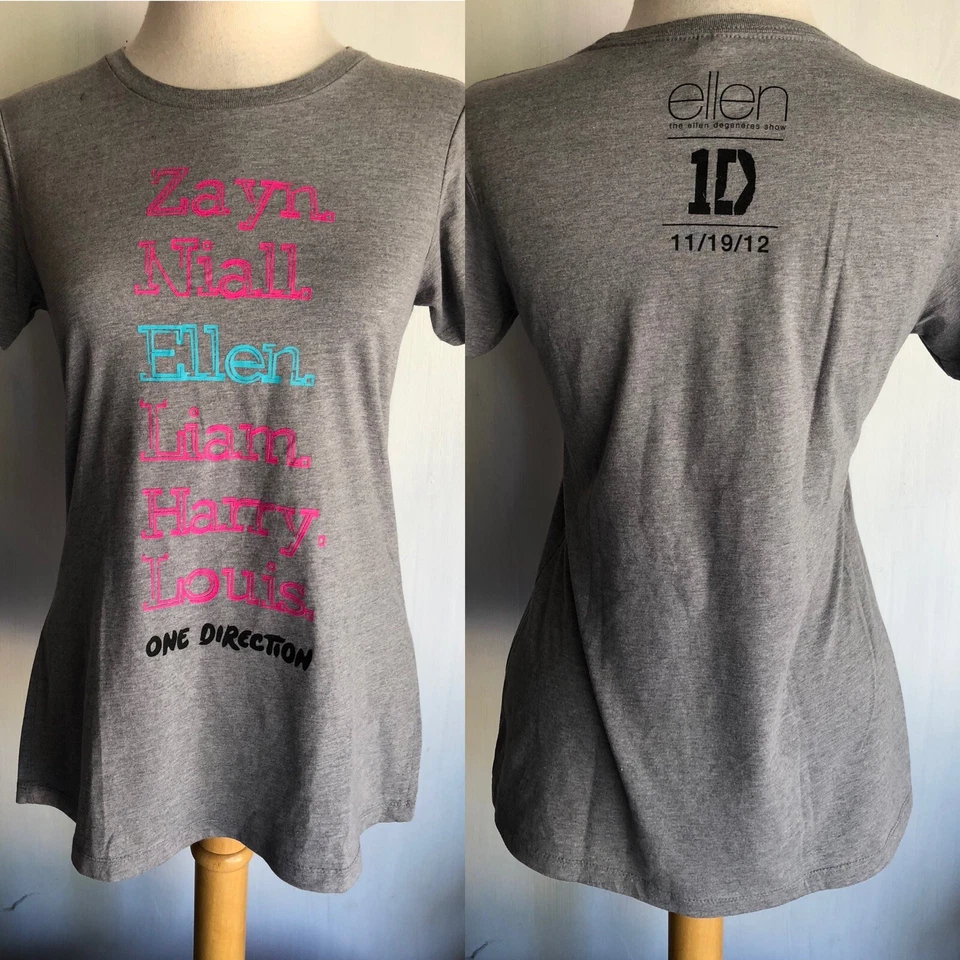 Camiseta mediana ONE DIRECTION (2012) RARA edición limitada programa de televisión Ellen Degeneres Foto 1 de 4