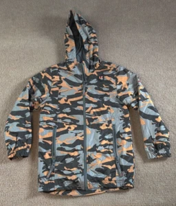 London Fog Boys Size L/7 Camo Camouflage Full Zip Windbreaker Jacket Mesh Lined - Picture 1 of 11