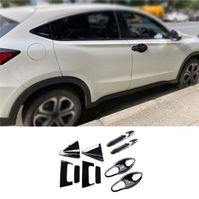 Guarnição de tampa 14 peças tigela maçaneta de porta externa 2016-2022 preto brilhante para Honda HR-V - Imagem 1 de 3