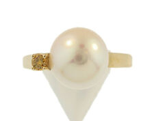 Ladies 14K Yellow Gold Pearl and Citrine Fashion Ring