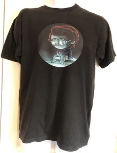 Camiseta Teefury Stranger Things Lonely Barb Para Hombre Negra Algodón Talla Mediana - Imagen 1 de 3