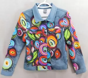 Cazadora artística colorida con botones Simply Art by Dolcezza para mujer S - Imagen 1 de 21