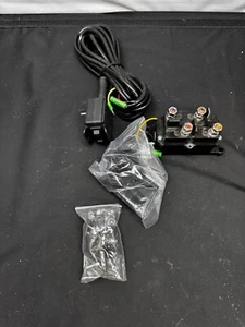 12V Solenoid Relay Contactor & Winch Rocker Thumb Switch w/ Mounting Bracket - Picture 1 of 2