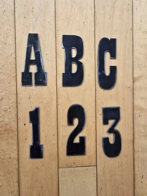 4" Tall Western Style precision cut metal letters, thick, weldable, 16 Gauge  - Image 1 of 4