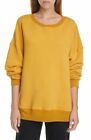 SIMON MILLER Sweater Large Sun Yellow Rista Logo Embroidered Sweatshirt NWT W1