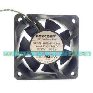 FOXCONN PV602512ESPF 0.35A 12V 6025 6CM 4-Wire PWM Temperature Control CPU Fan - Picture 1 of 5