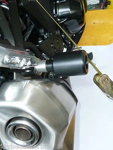 KAWASAKI Z1000SX 2011 2019 EXHAUST CRASH MUSHROOMS PROTECTORS SLIDERS R9E1 - Picture 1 of 12