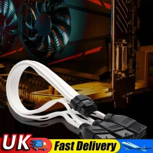 PCI-e 5.0 Extension Cable 30cm Cable for GPU RTX 3090Ti 4070Ti 4080 4090 (White) - Afbeelding 1 van 8