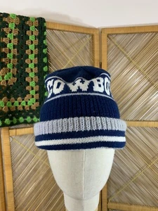 Vintage Dallas Cowboys Hat Beanie 90s Made In USA - Picture 1 of 8