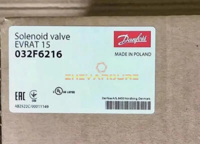 1PC New DANFOSS 032F6216 EVRAT 15 SOLENOID VALVE EVRAT15 - Image 1 of 4