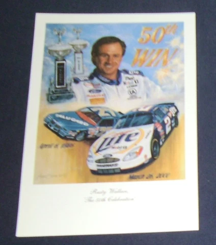 Rusty Wallace 50th Win Miller #2 Postcard Cover