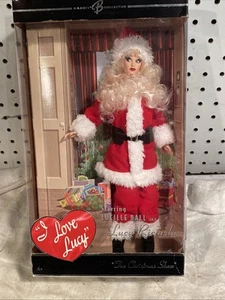 I Love Lucy The Christmas Show Barbie Collector Doll 2006 Mattel Some Shelf Wear - Imagen 1 de 6