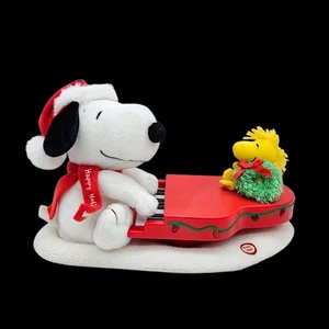 Piano de Navidad Hallmark Swingin' With Snoopy 2009 Woodstock 12" luces y sonidos - Imagen 1 de 11