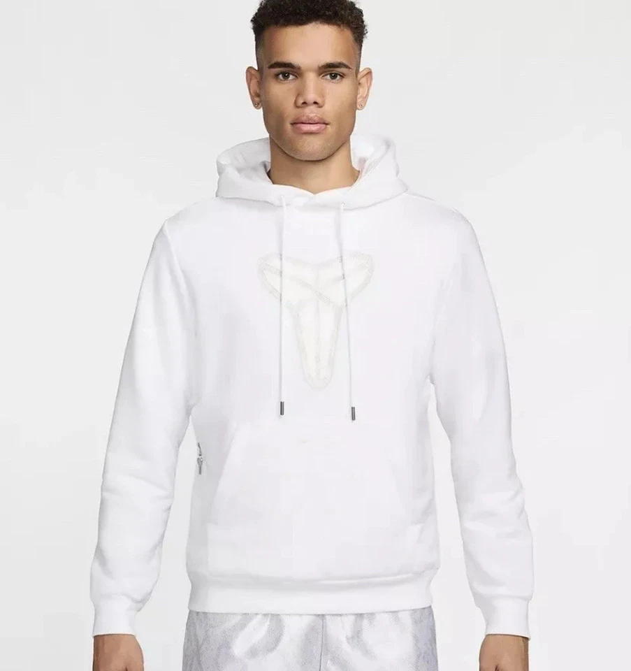 Nike Kobe Dri-Fit Halo Mamba Day White Men's Size XL Pullover Hoodie HF0066-100