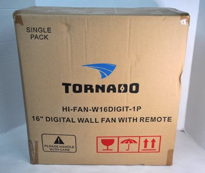 Tornado 16 pulgadas Ventilador de pared oscilante remoto de 3 velocidades hi-fan-w16git-1p Foto 1 de 4