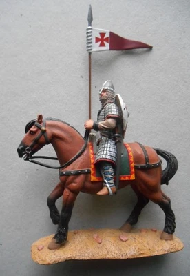 KING AND COUNTRY CRUSADER CHEVALIER AVEC LANCE ET FANION MK001 RETIRÉ - Photo 1/4