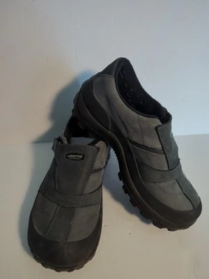 Sapatos femininos Baffin preto/cinza impermeável logotipo caminhada desempenho EUA 7.5 - Imagem 1 de 4