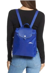 Auténtica mochila Longchamp azul real sin usar - Imagen 1 de 11