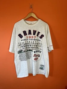 RARE 90’s Vintage 1993 Atlanta Braves MLB single stitch graphic T-shirt. - Picture 1 of 8