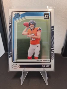  Bo Nix 2024 Panini Donruss Optic Denver Broncos NFL #209 RC Rated Rookie - Bild 1 von 2