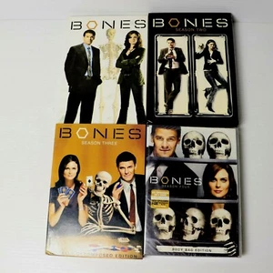 Bones DVD TV Series ~ Season 1 2 3 4 ~ S 4 New & Sealed ~ S 1-3 slip covers - Picture 1 of 5