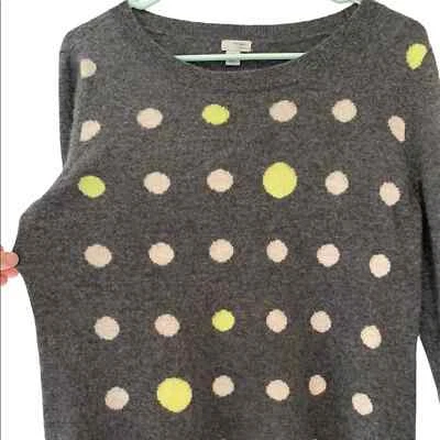 Grey polka dot Cashmere women’s sweater by Halogen - Image 1 of 4