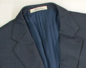 Giacca blazer tuta uomo 40 S Joseph Abboud blu check 100% Reda super 100 lana - Foto 1 di 16