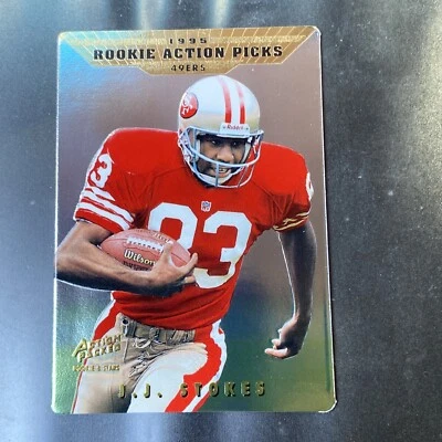 1995 Action Packed Rookies & Stars Star Gazers JJ Stokes #84 Rookie RC - Image 1 of 2