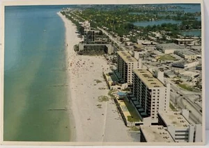 Cartolina Madeira Beach Florida FL San Pietroburgo Golfo Messico anni 70 Sun Coast PC - Foto 1 di 2