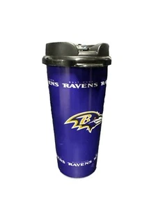 NFL Baltimore Ravens 16 onzas doble pared estilo antiguo vaso campeones AFC - Imagen 1 de 3