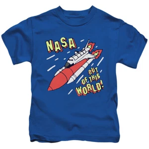 NASA Apollo 11 Boys T-Shirt Out of this World Royal Tee - Picture 1 of 1