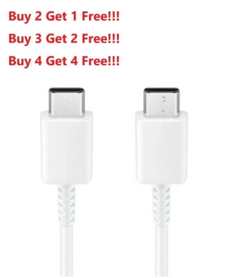 For Samsung LG Type C to Type C Fast Charger Cable Cord Quick USB C Cable - Image 1 of 3