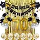 Gold 70th Birthday Decorations, 70th Party Decorations, 70th Balloons