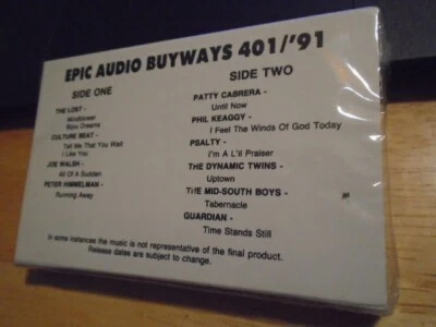 SEALED RARE PROMO Epic va CASSETTE TAPE Candyman JOE WALSH Guardian rock hip hop - Image 1 of 2