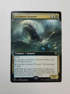 Lochmere Serpent - Borderless - Throne of Eldraine (Magic/mtg) Extended - Bild 1 von 2