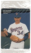 1991 Mother's Cookies Nolan Ryan 300 Wins #4 Nolan Ryan Texas Rangers