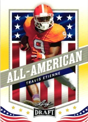 All American Travis Etienne 2021 Leaf Draft Card - Image 1 of 4