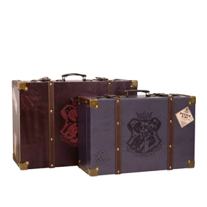 Harry Potter Koffer 2er Set - PU Leder - Blau und Burgund - Bild 1 von 5