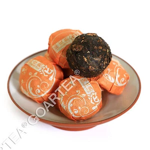 GOARTEA 2015 yr Orange Peel Citrus Flavored Mini Ripe Cake puer Pu'er Pu erh Tea