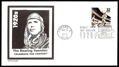 1998 Babe Ruth Celebrate the Century 1920's FDC- Vintry House Cachet - Image 1 of 2