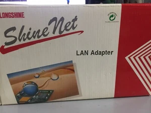 LCS-8634MI, Longshine 16-bit ISA Coaxial BNC 10Mbps Network Card With T-Con, New - Picture 1 of 5