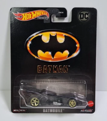 Hot Wheels Premium 2022 BATMOBILE DC Batman 1:64 Scale. Real Riders -Metal/Metal - Image 1 of 4