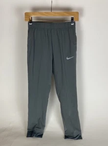 Nike Youth Boys Sweatpants Size L Black Cotton Skinny Leg Slim Casual Logo - Picture 1 of 9