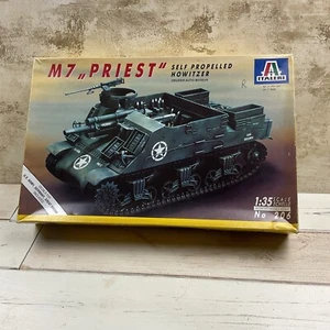 ITALERI, #206, M7 “PRIEST” SELF PROPELLED HOWITZER, VINTAGE 1983 MODEL. - Picture 1 of 4