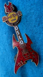 GUITARRA OSLO NORWAY GRAND OPENING RED BC RICH BEAST 2005 Hard Rock Café PIN LE - Imagen 1 de 1