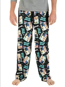 The Golden Girls Squad Goals Lounge Pyjama PJ Hose Größe Large schwarz Grafik NEU - Bild 1 von 5