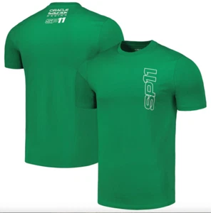 ๐ Unisex L - F1 Sergio "Checo" Perez Green Red Bull Racing 2023 Driver T-Shirt - Picture 1 of 2